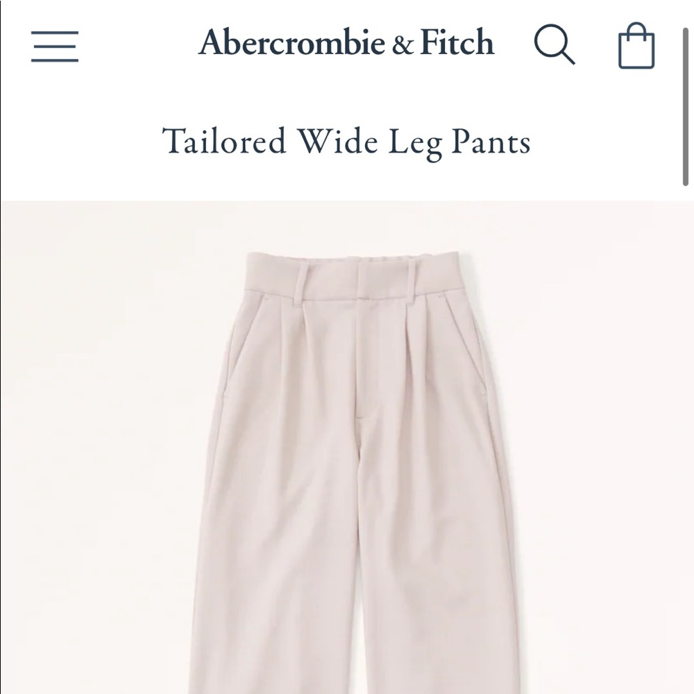 Abercrombie Tailed Wide Leg Pant